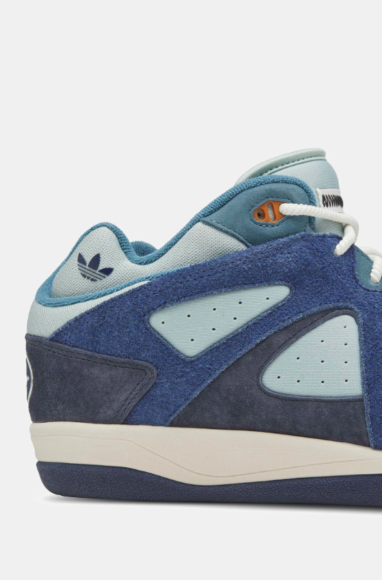 adidas Retro Mid-Top Sneakers – Navy & Light Blue