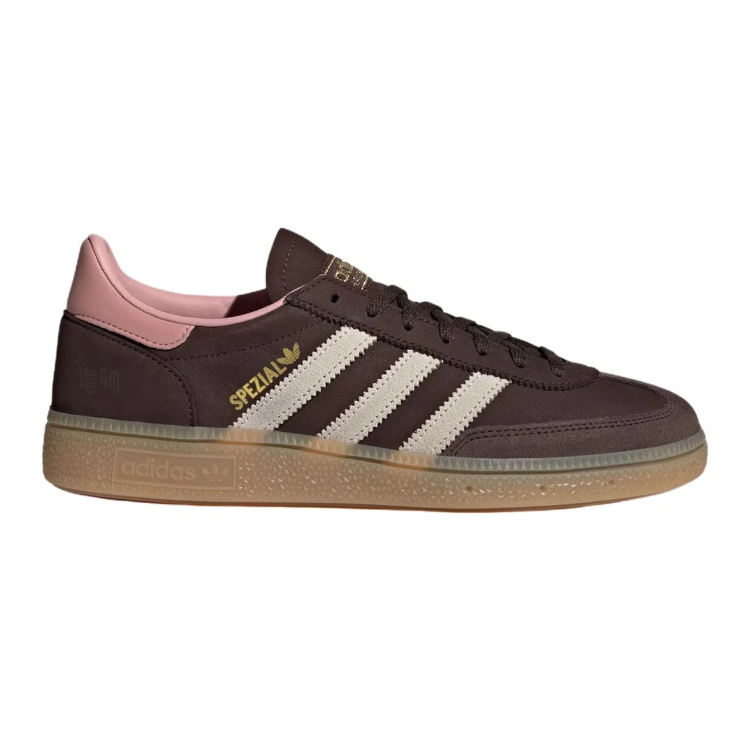 adidas Spezial Low-Top Sneakers – Dark Brown, Cream & Pink