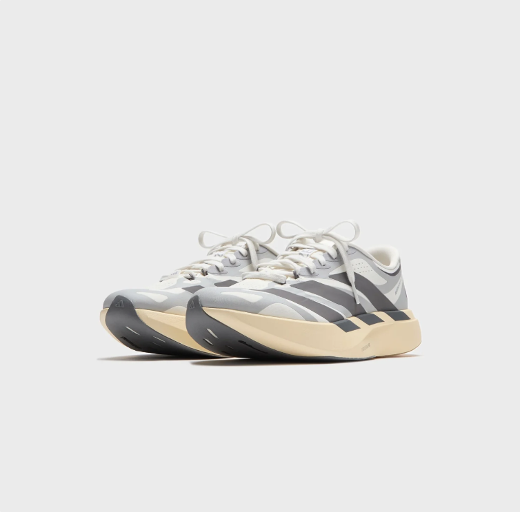 adidas Sport Low-Top Sneakers – Grey & Black with Cream Sole