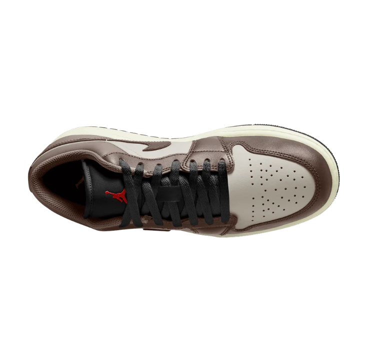 Air Jordan Low-Top Sneakers – Brown & Cream with Black Laces