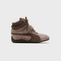 PUMA High-Top Sneakers – Taupe & Brown with Instep Strap