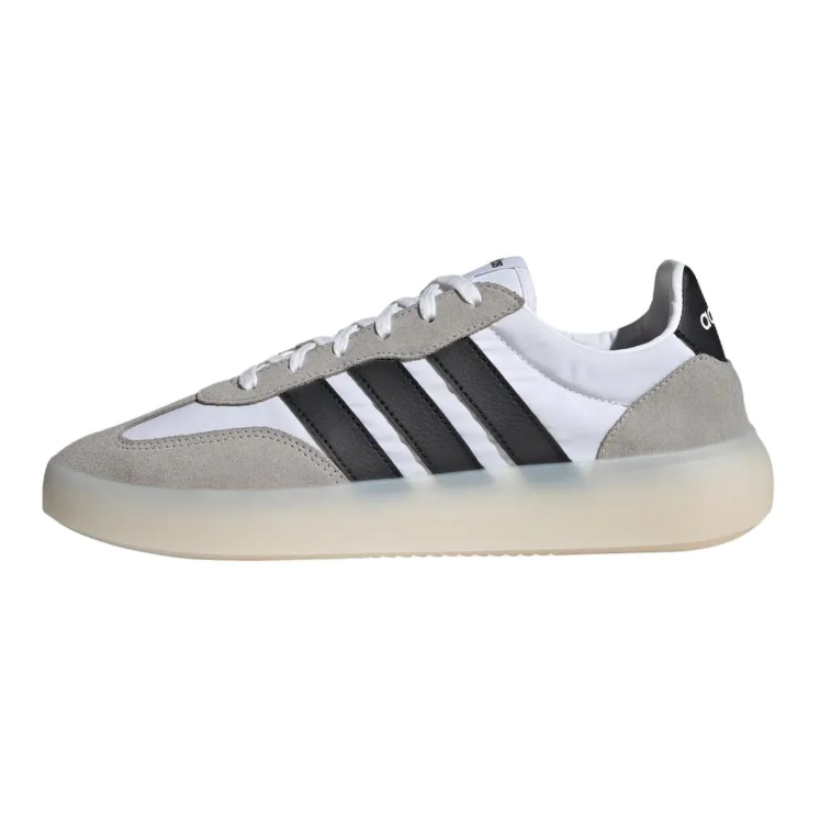 adidas Retro Low-Top Sneakers – White, Grey & Black