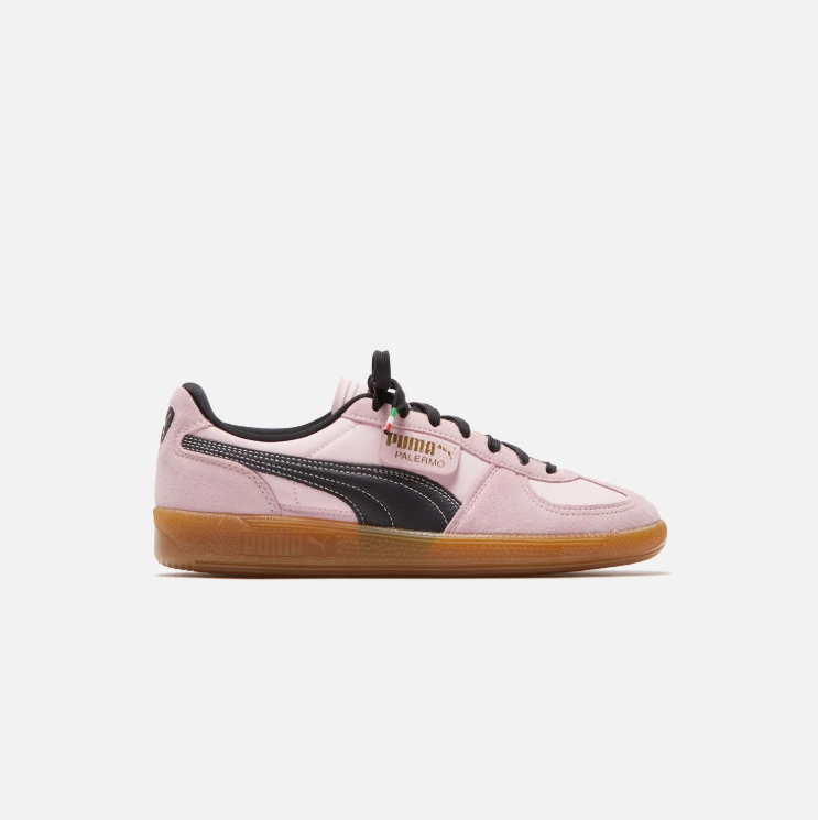 PUMA Palermo Low-Top Sneakers – Pink & Black with Gum Sole