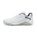 PUMA Sport Sneakers –  White & Black with Blue Sole Accents