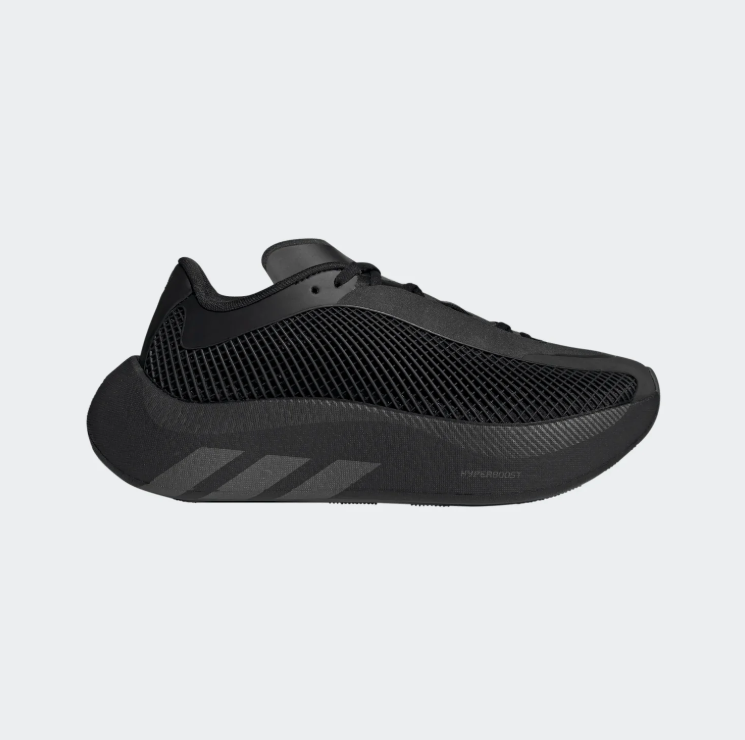 adidas Chunky Low-Top Sneakers – All Black Grid Design