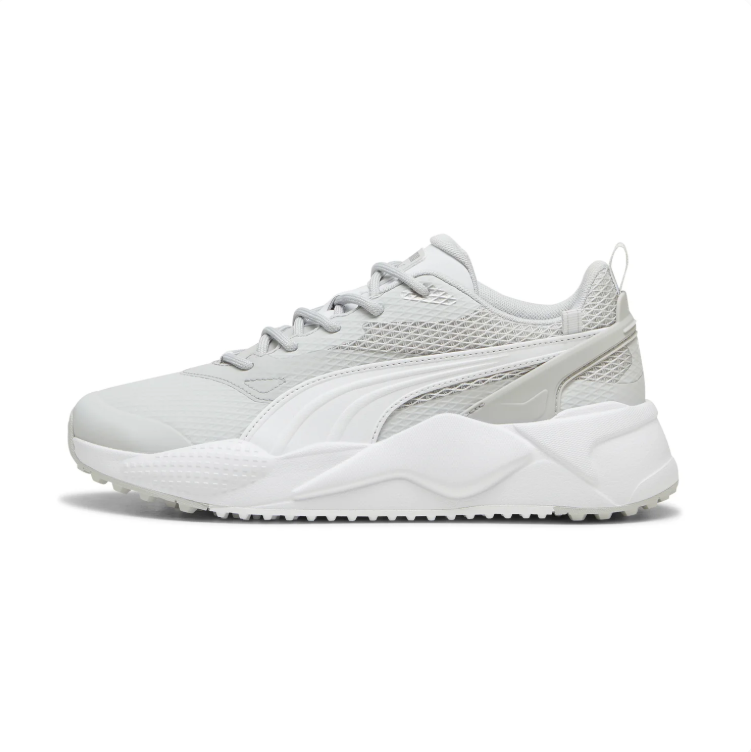 PUMA Chunky Sneakers – Light Grey & White with Mesh Detailing