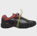 PUMA Low-Top Sneakers – Black & Red with Neon Rope Laces
