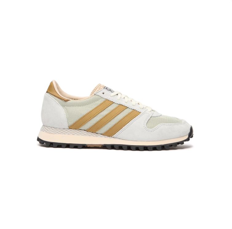 adidas Vintage-Inspired Runner Sneakers – Light Grey & Tan