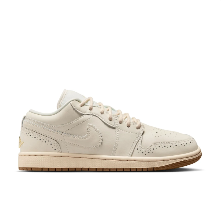 Air Jordan Low-Top Sneakers – Cream with Tassel Detail & Gum Sole