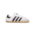adidas Samba Low-Top Sneakers – White & Black with Woven-Effect Trim
