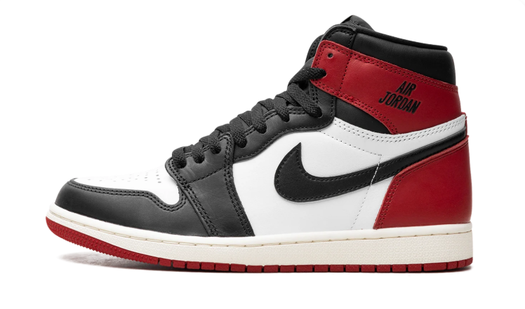 Air Jordan High-Top Sneakers – Black, White & Red