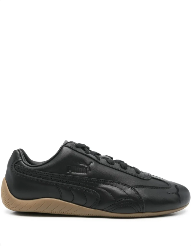PUMA Low-Profile Sneakers – Black with Gum Sole