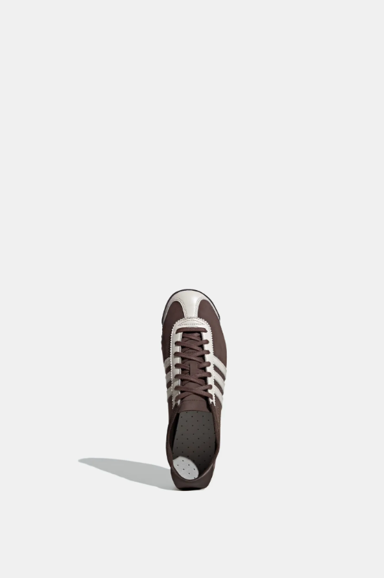 adidas Retro Slim Low-Top Sneakers – Dark Brown & Cream