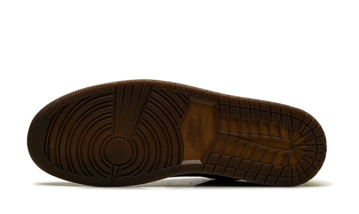 Air Jordan Low-Top Sneakers – Black with Graphic Print & Cream Sole