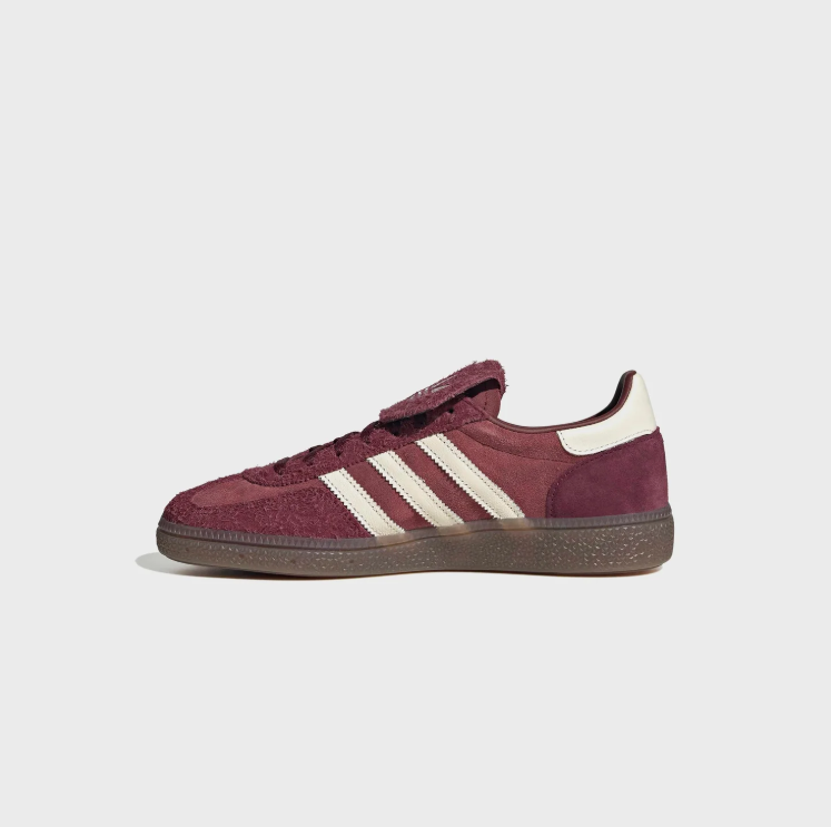 adidas Spezial Low-Top Sneakers – Burgundy & Cream with Fold-Over Tongue