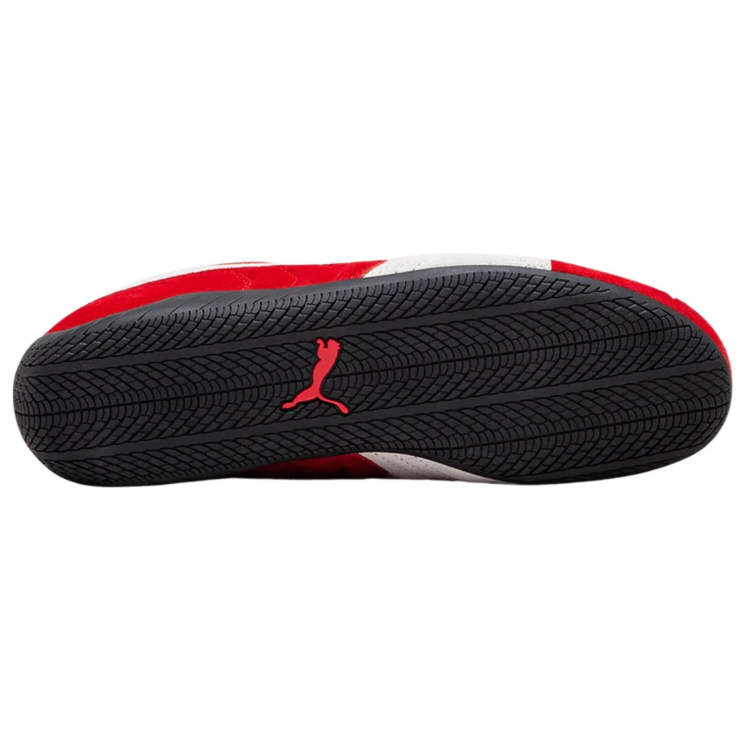 PUMA Low-Profile Sneakers – Red & White with Black Sole