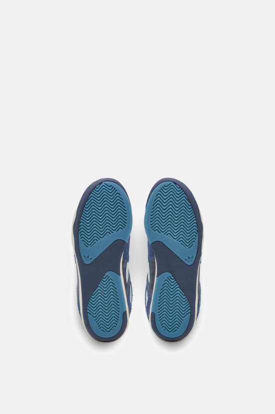adidas Retro Mid-Top Sneakers – Navy & Light Blue
