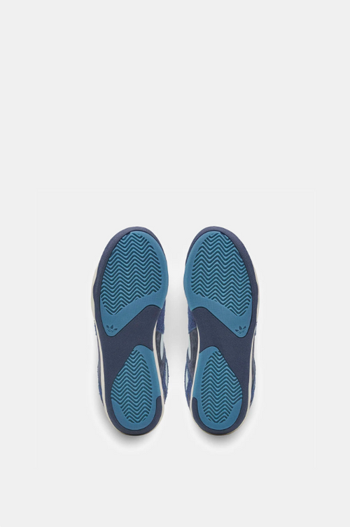 adidas Retro Mid-Top Sneakers – Navy & Light Blue