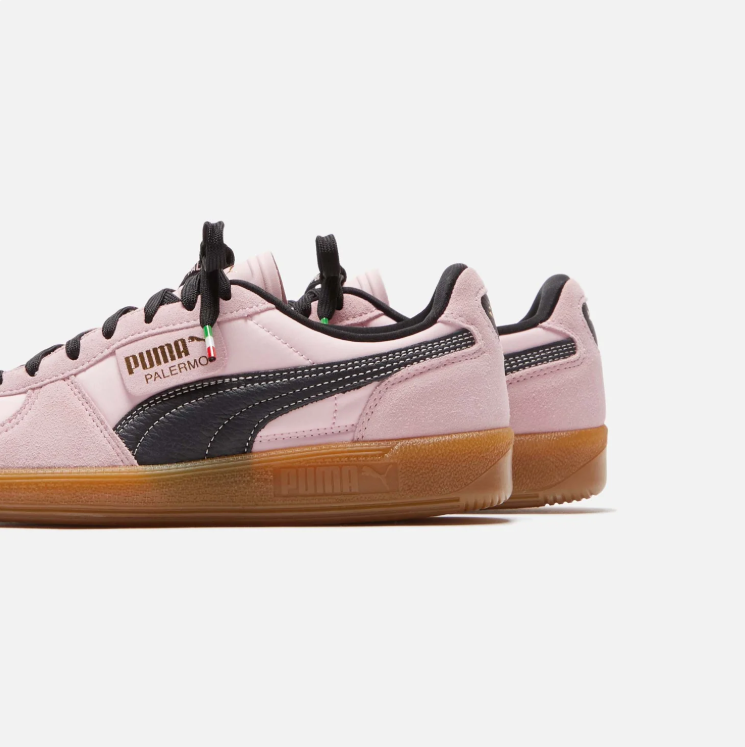 PUMA Palermo Low-Top Sneakers – Pink & Black with Gum Sole