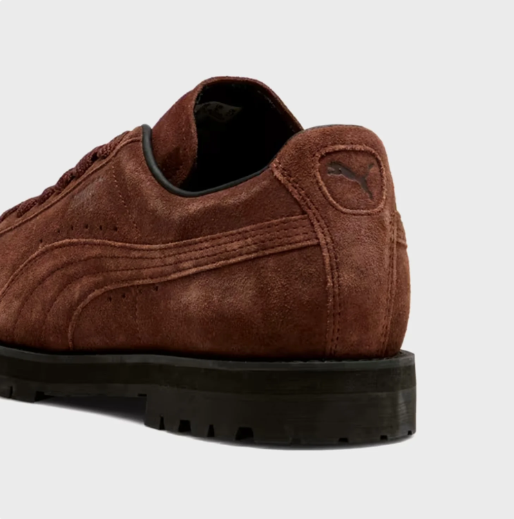 PUMA Low-Top Sneakers – Rust Brown with Black Lug Sole