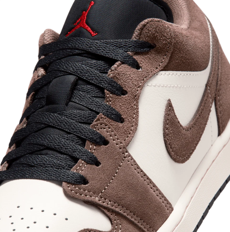 Air Jordan Low-Top Sneakers – Brown & Cream with Black Laces