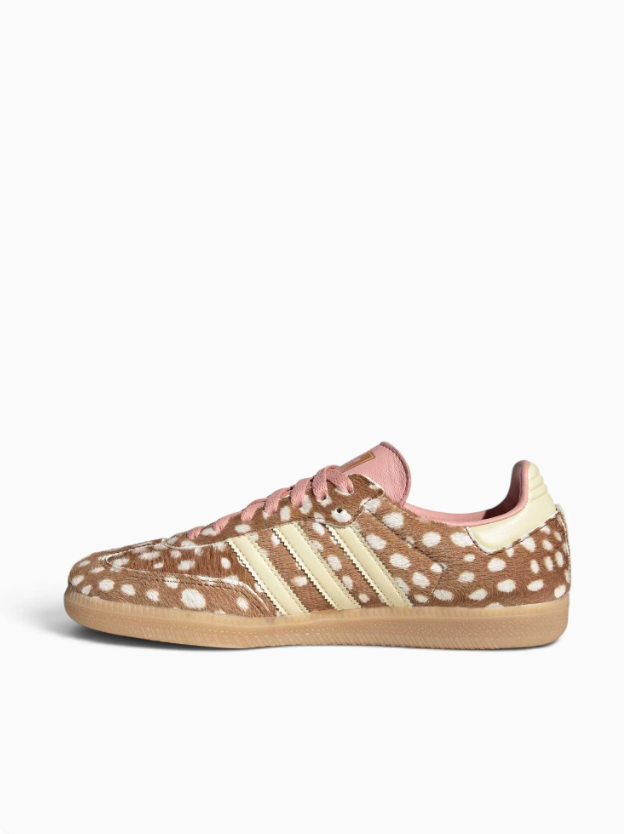 adidas Spotted Low-Top Sneakers – Brown, Cream & Pink