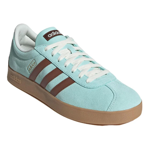adidas Classic Low-Top Sneakers – Aqua Blue & Brown Gum Sole
