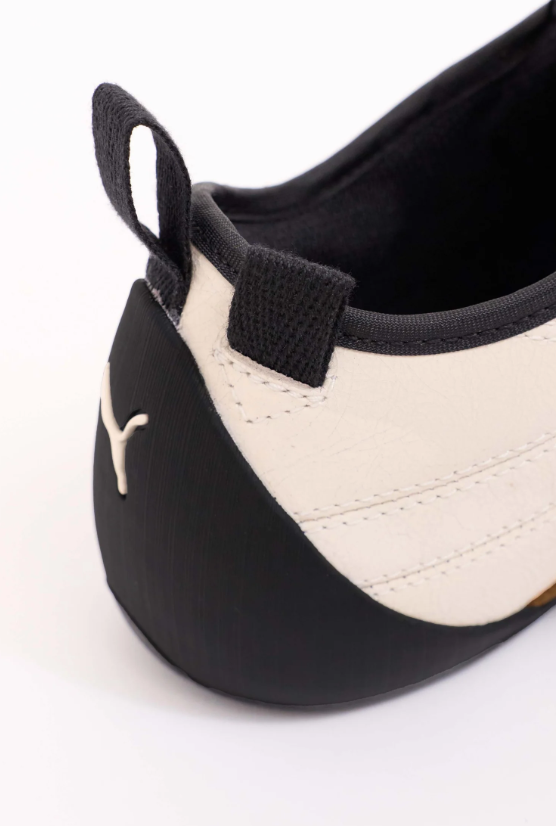 PUMA Low-Profile Sneakers – Cream & Brown with Textured Trim