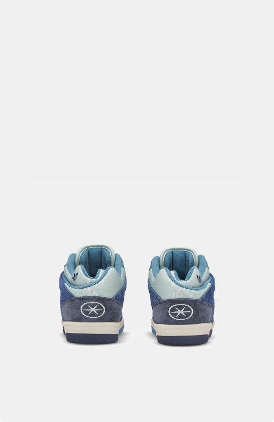 adidas Retro Mid-Top Sneakers – Navy & Light Blue