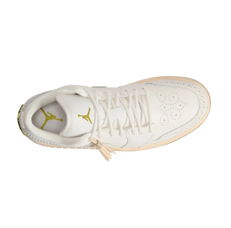 Air Jordan Low-Top Sneakers – Cream with Tassel Detail & Gum Sole