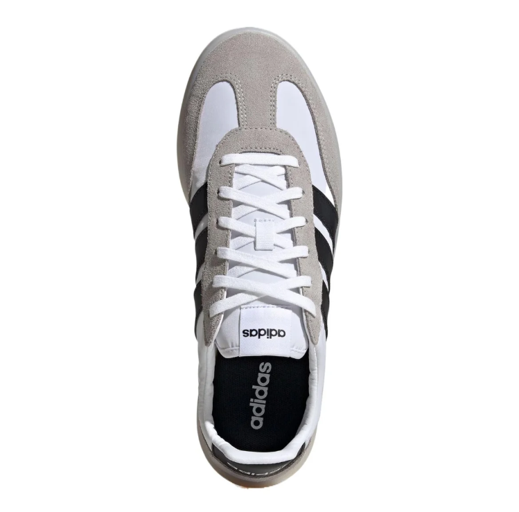 adidas Retro Low-Top Sneakers – White, Grey & Black