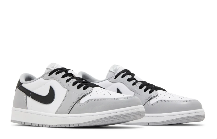 Air Jordan Low-Top Sneakers – Light Grey, White & Black