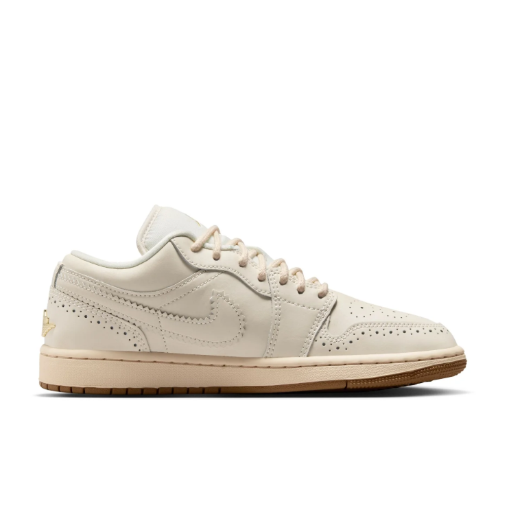 Air Jordan Low-Top Sneakers – Cream with Tassel Detail & Gum Sole