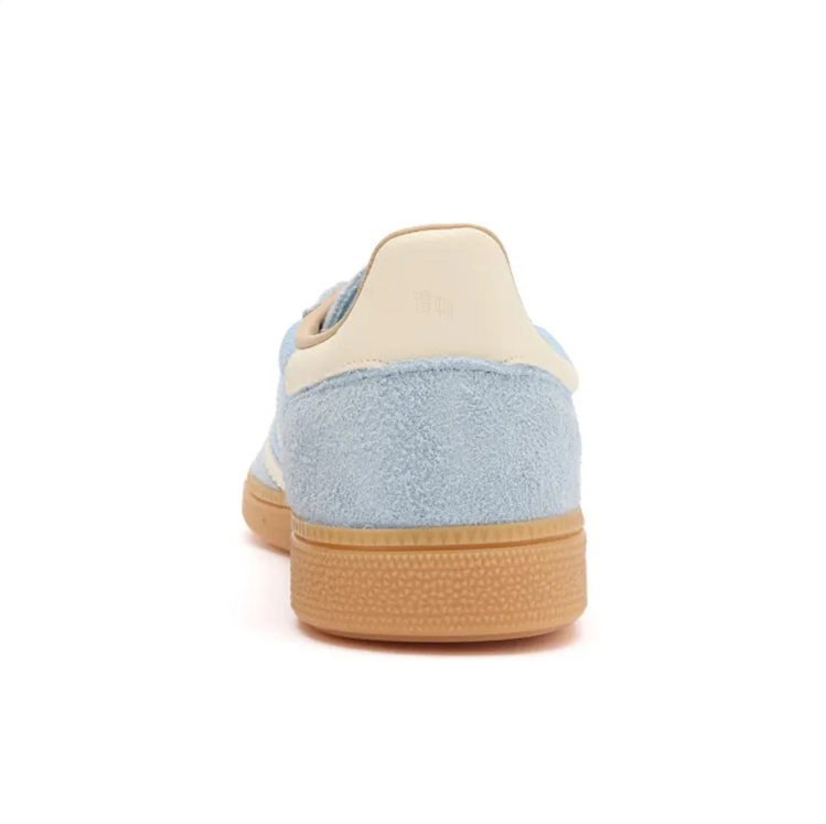 adidas Low-Top Sneakers – Pale Blue & Cream with Gum Sole