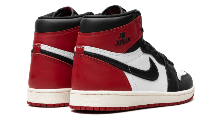 Air Jordan High-Top Sneakers – Black, White & Red