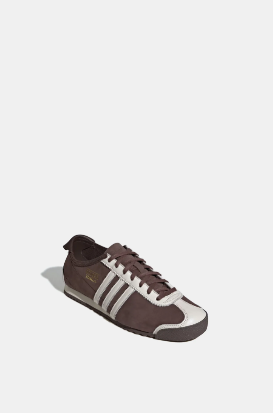 adidas Retro Slim Low-Top Sneakers – Dark Brown & Cream