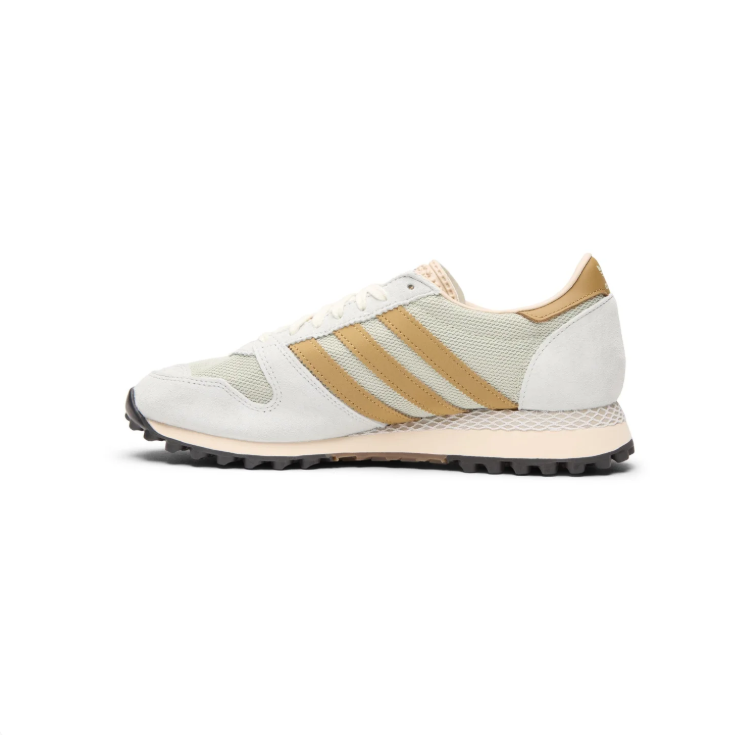adidas Vintage-Inspired Runner Sneakers – Light Grey & Tan