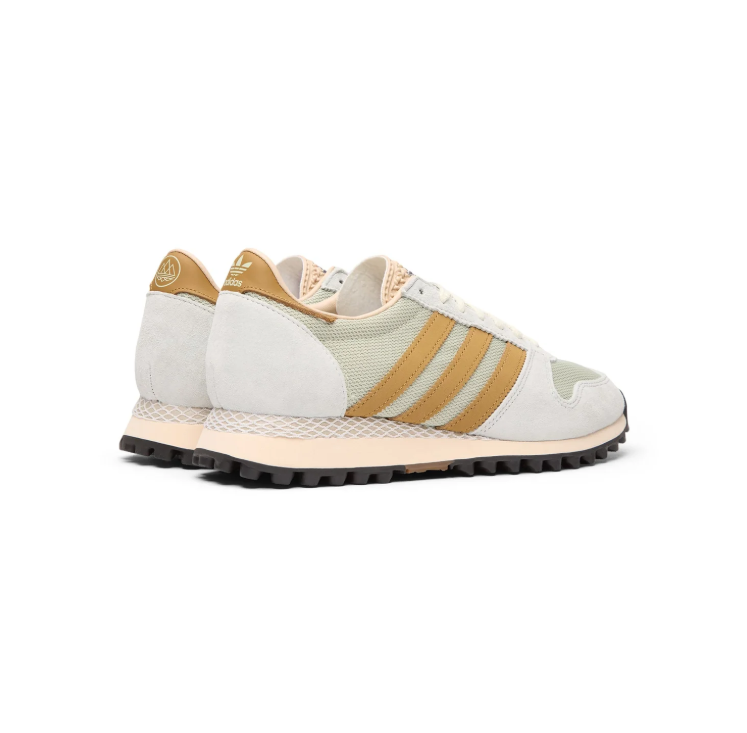 adidas Vintage-Inspired Runner Sneakers – Light Grey & Tan