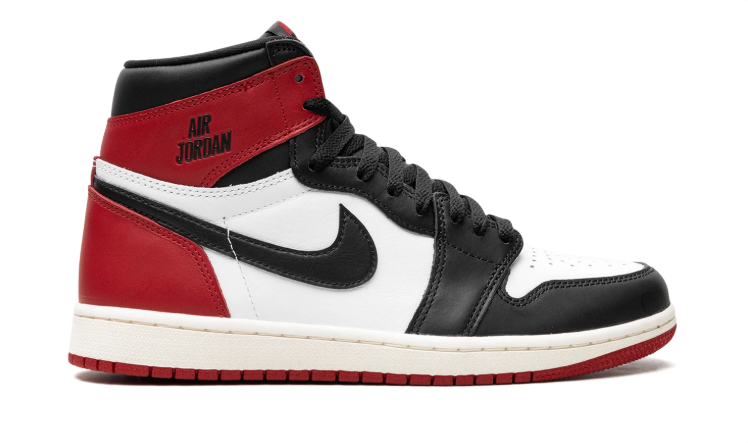 Air Jordan High-Top Sneakers – Black, White & Red