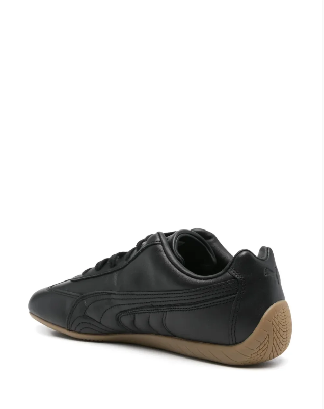 PUMA Low-Profile Sneakers – Black with Gum Sole