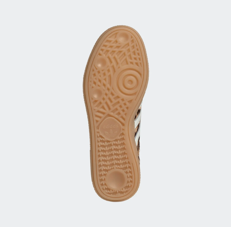 adidas Leopard Print Low-Top Sneakers – Cream Stripes & Gum Sole