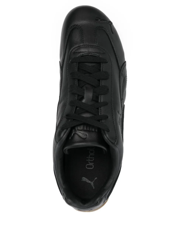 PUMA Low-Profile Sneakers – Black with Gum Sole