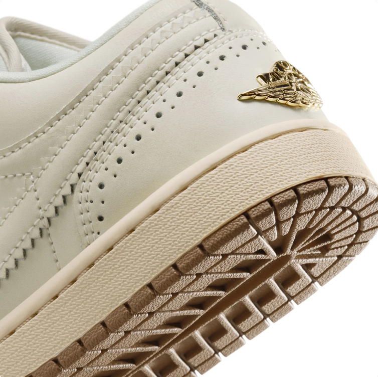 Air Jordan Low-Top Sneakers – Cream with Tassel Detail & Gum Sole