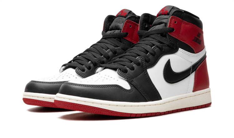 Air Jordan High-Top Sneakers – Black, White & Red