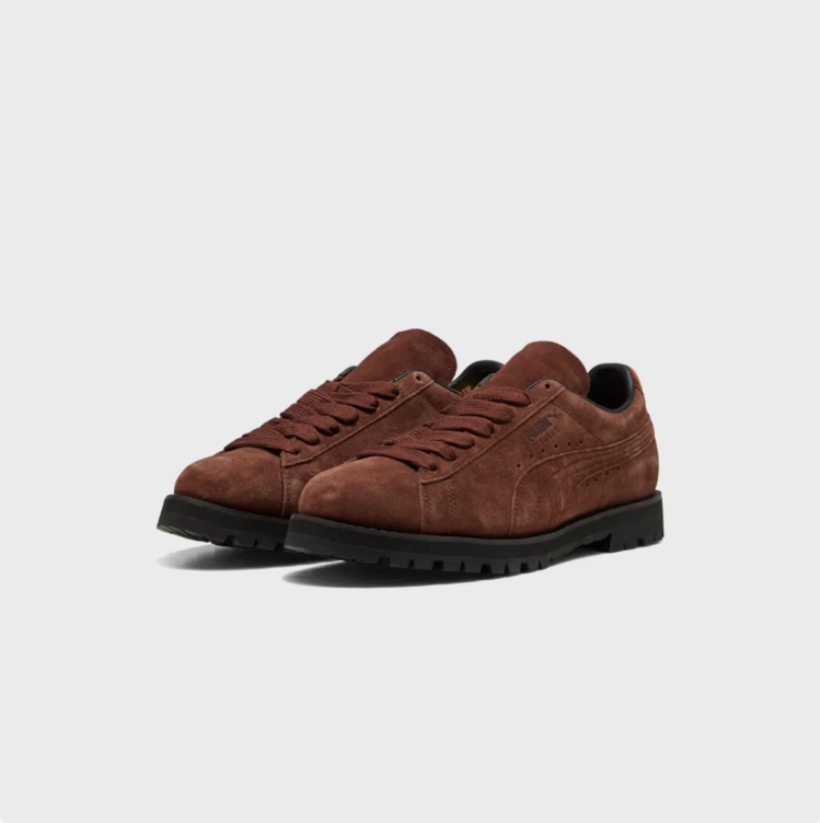 PUMA Low-Top Sneakers – Rust Brown with Black Lug Sole