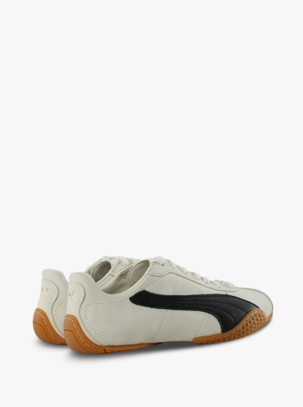 PUMA Low-Profile Sneakers – Cream & Black with Gum Sole