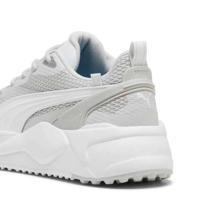 PUMA Chunky Sneakers – Light Grey & White with Mesh Detailing