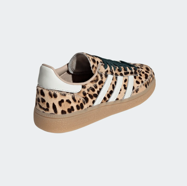adidas Leopard Print Low-Top Sneakers – Cream Stripes & Gum Sole