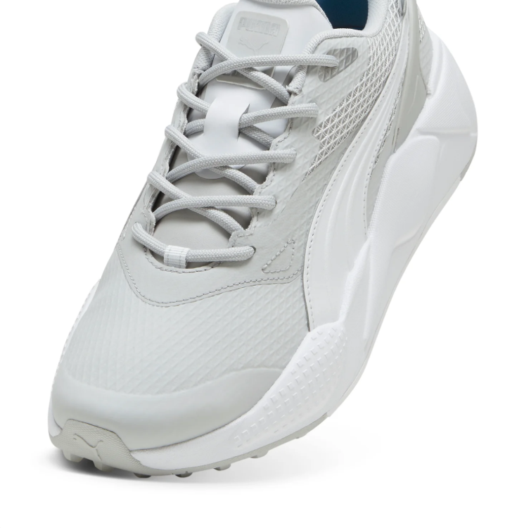 PUMA Chunky Sneakers – Light Grey & White with Mesh Detailing