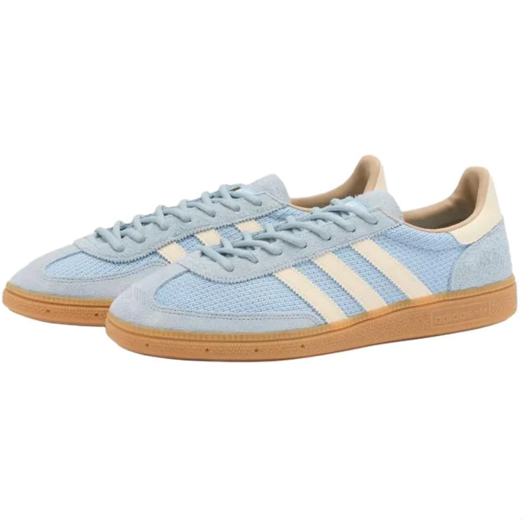 adidas Low-Top Sneakers – Pale Blue & Cream with Gum Sole